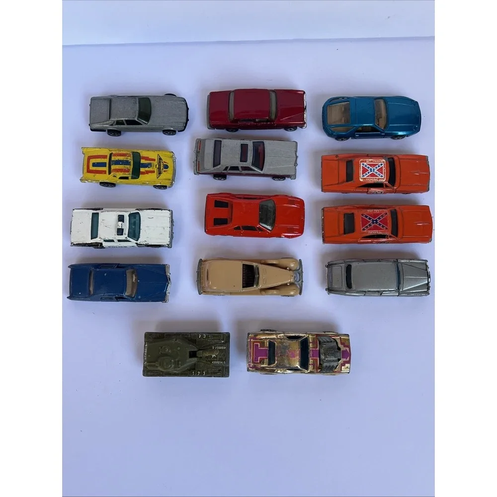 VTG Hot Wheels Super Rally Case 14 Cars Mixed Set Blackwalls Hot Wheels Matchbox
